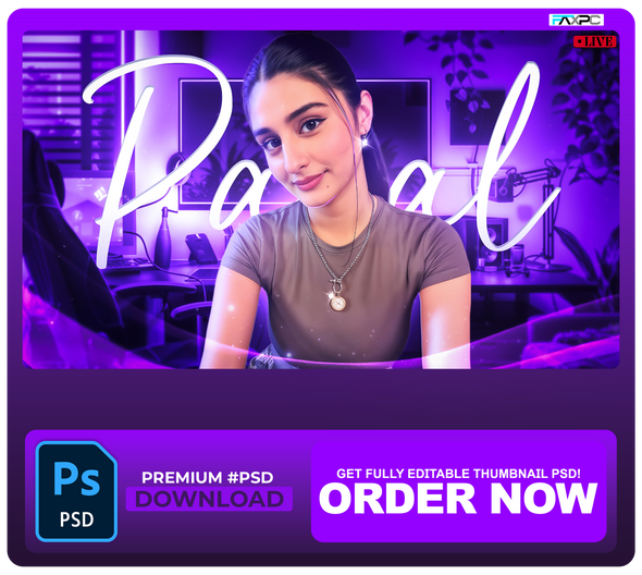 #FAXPC x PREMIUM-IRL THUMBNAIL! PSD